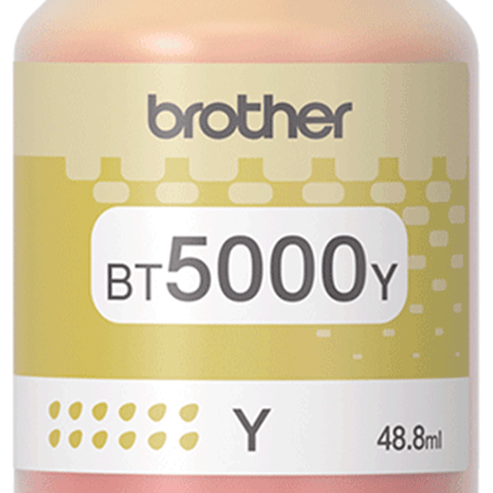 BT5000Y eredeti Brother nagytöltetű sárga tintatartály 3